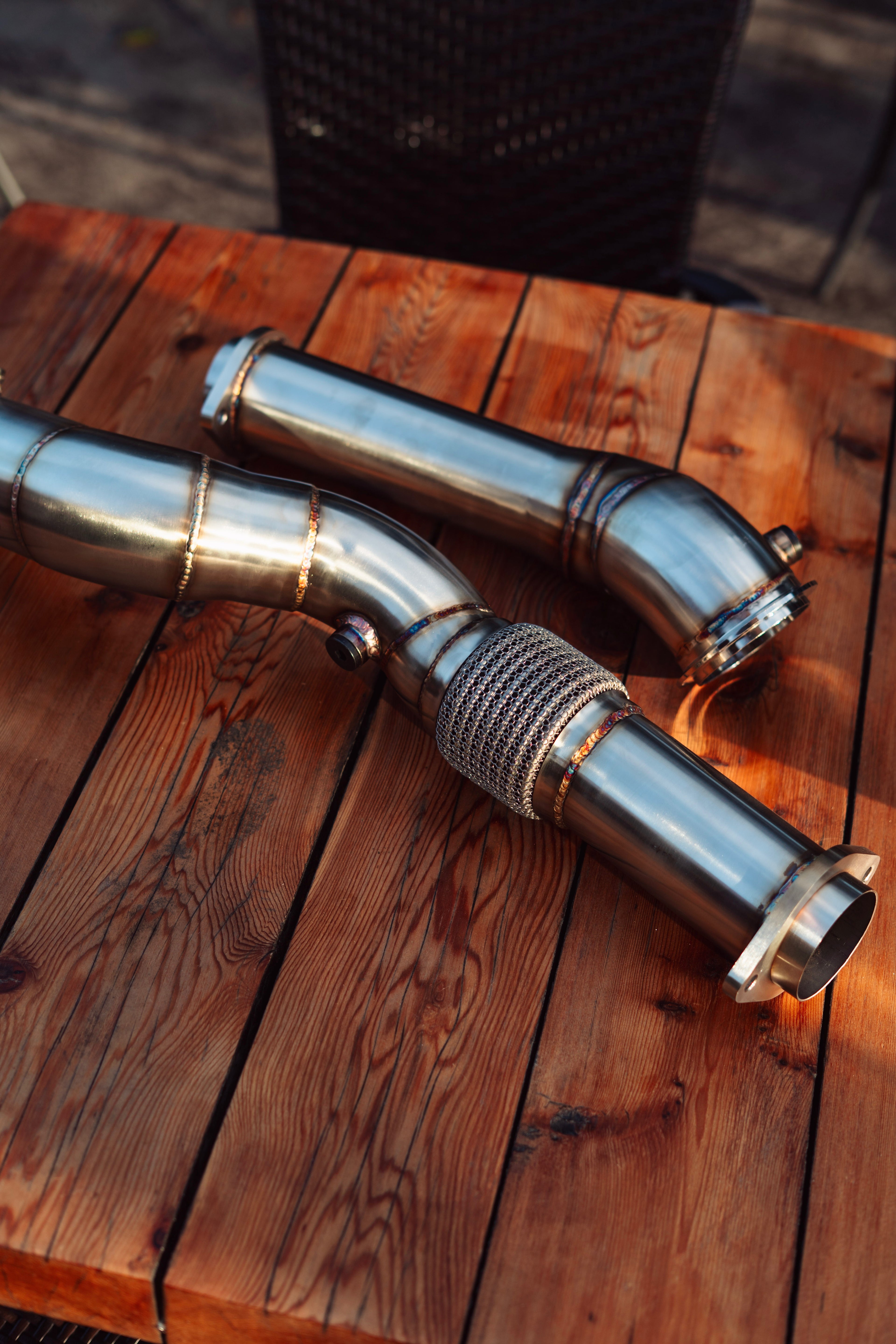 BMW G8X M2 M3 M4 S58 Catless Down Pipes (3.5)