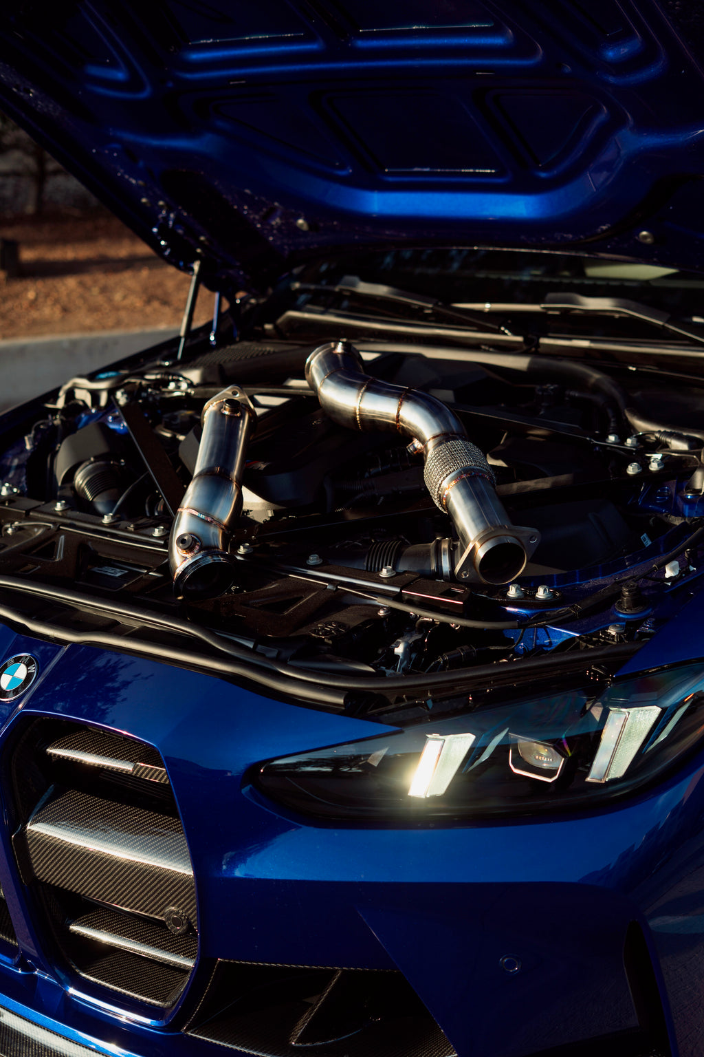 BMW G8X M2 M3 M4 S58 Catless Down Pipes (3.5)