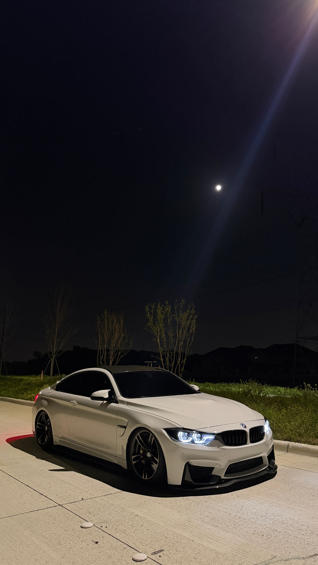 BMW F80 M3 F82 F83 M4 PSM Style Carbon Fiber Front Bumper Lip Splitter