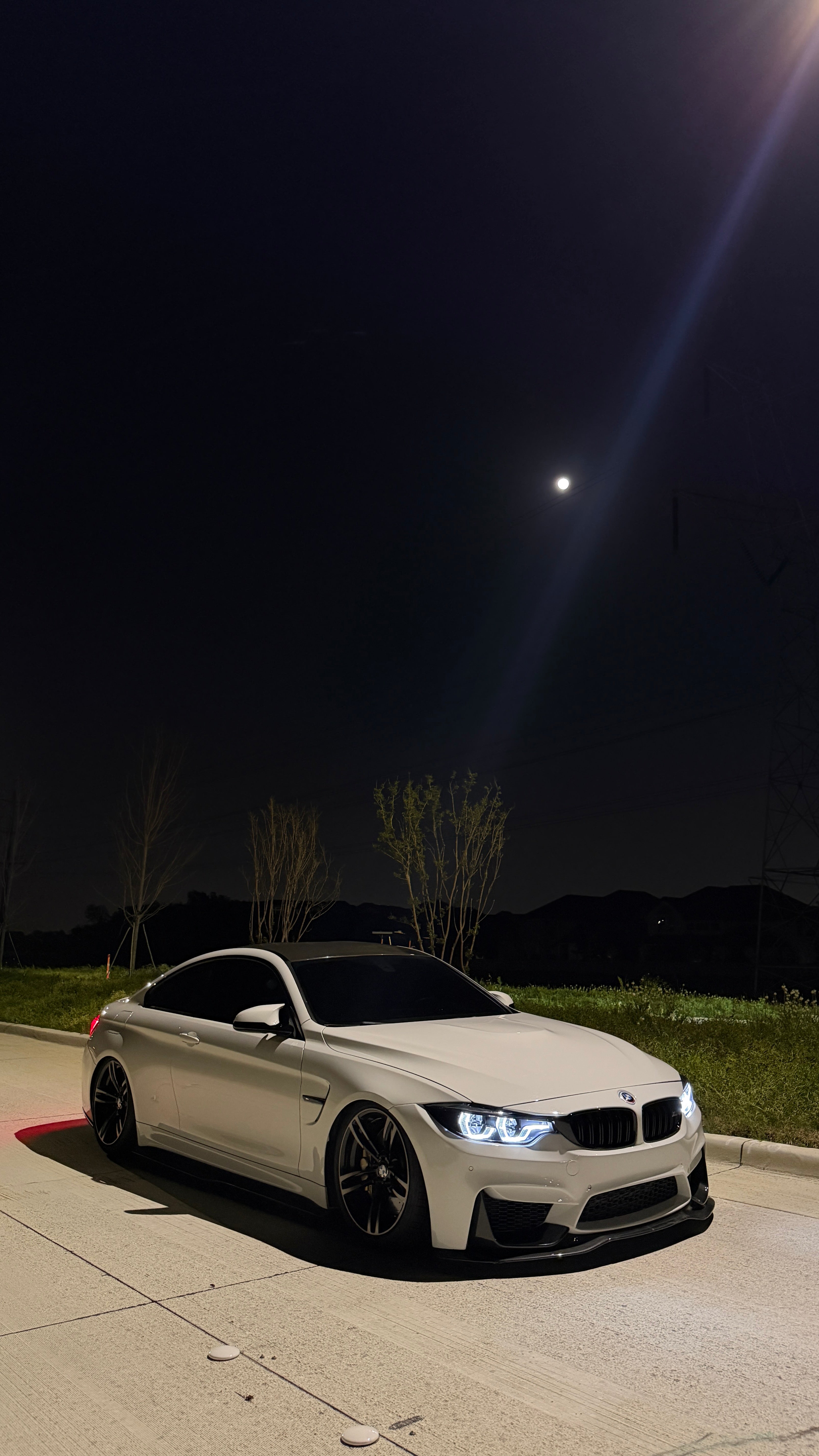 BMW F80 M3 F82 F83 M4 PSM Style Carbon Fiber Front Bumper Lip Splitter