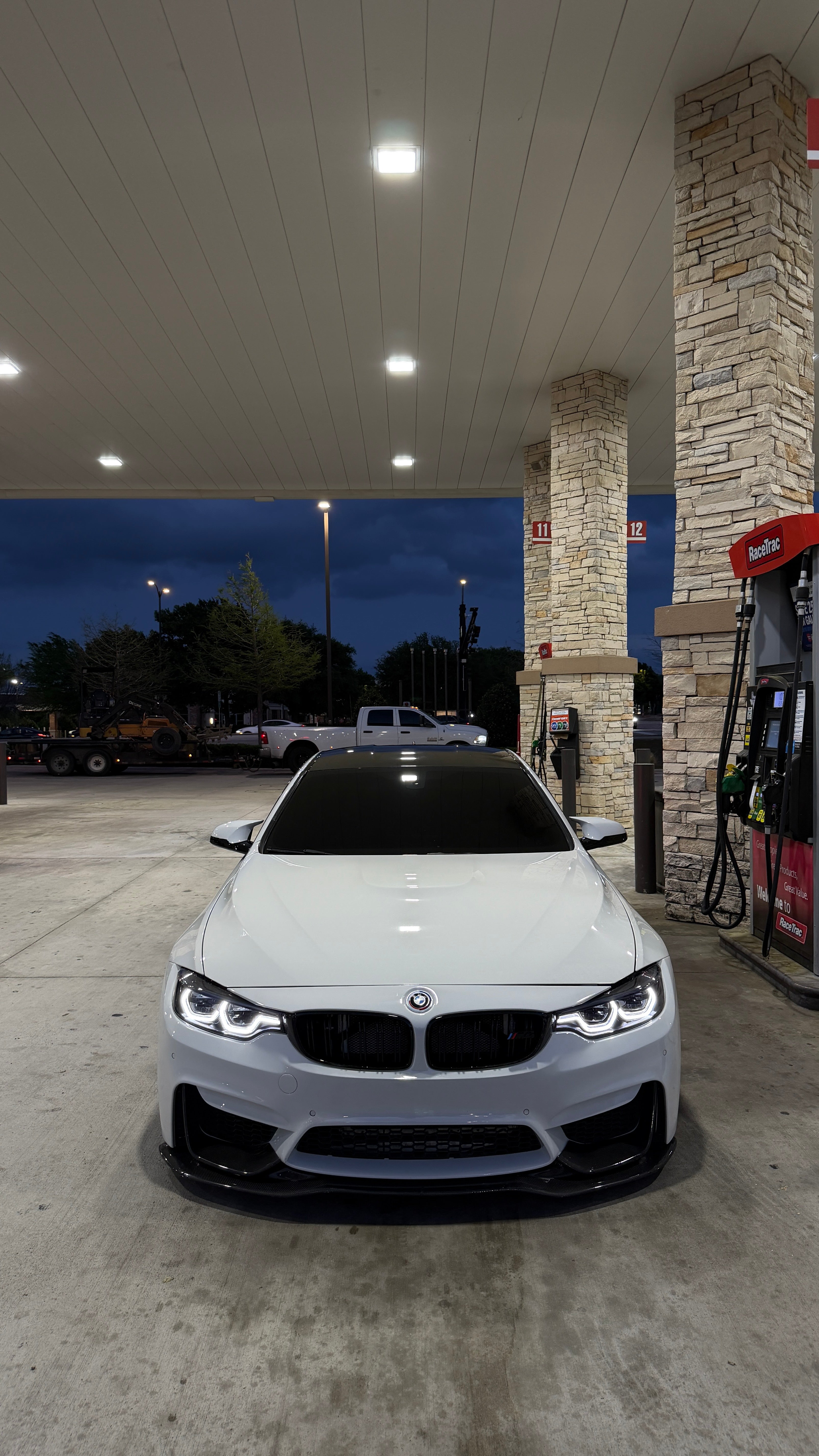 BMW F80 M3 F82 F83 M4 PSM Style Carbon Fiber Front Bumper Lip Splitter