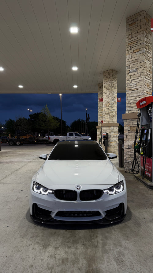 BMW F80 M3 F82 F83 M4 PSM Style Carbon Fiber Front Bumper Lip Splitter