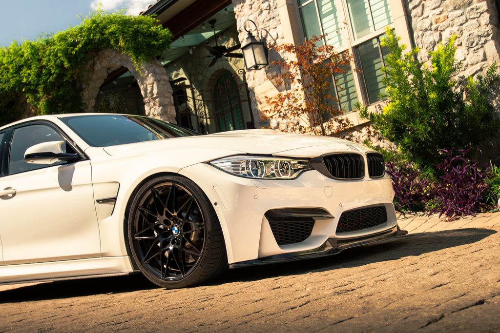 BMW F80 M3 and F82/F83 M4 Carbon Fiber V2 Upper Splitter Covers