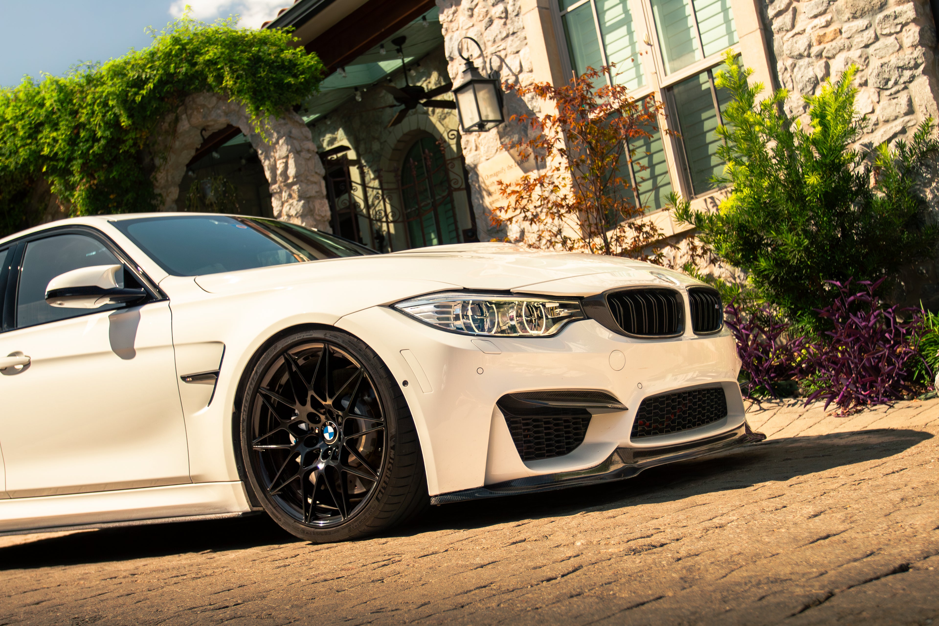 BMW F80 M3 and F82/F83 M4 Carbon Fiber V2 Upper Splitter Covers