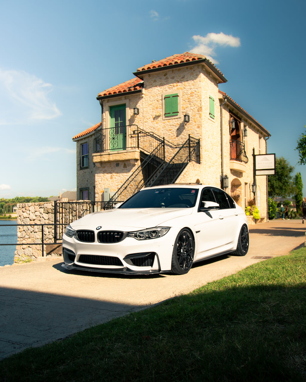 BMW F80 M3 and F82/F83 M4 Carbon Fiber V2 Upper Splitter Covers